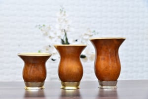 Cuia     Pé de metal 