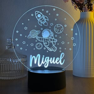 Luminária em acrílico com led      