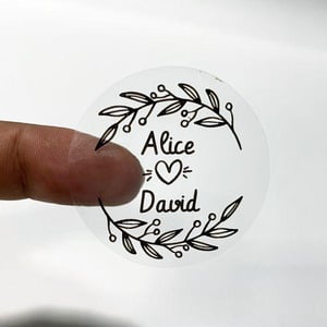 Adesivo Transparente com semi corte      