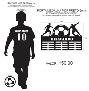 Porta Medalhas  42x105cm    