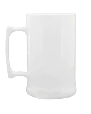 Caneca Chopp Branca Acrílico     