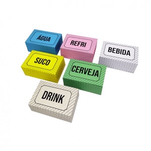 Fichas  7x4cm   Plastificadas 