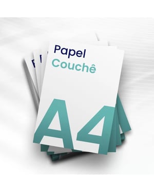 A4 Papel Couchê e Sulfite      