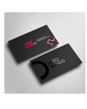 Cartão de visita Impressão Frente e Verso - Couchê 300g 9x5cm 4x0 Verniz localizado Corte Reto 