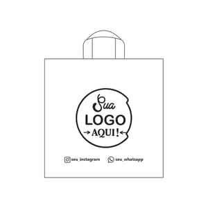 Sacola Alça Fita M 40cm x 50cm