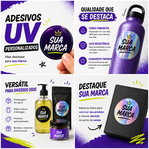 Adesivo UV Personalizado (alta durabilidade)