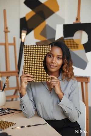 Cartazes de Contraste - Estampados Pied Poule