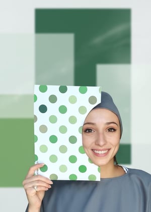 Cartazes de Contraste – Estampados Poá