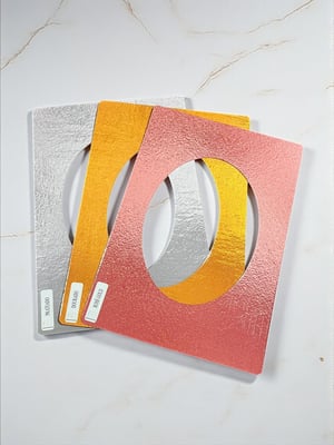 Cartazes de Metais – Prata, Dourado e Rose Gold