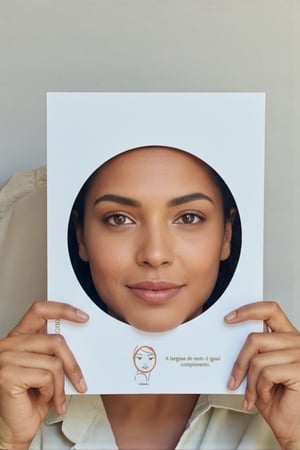 Kit 6 Cartazes de Formatos de Rosto Universal