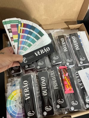 Kit com 12 Cartelas Leques