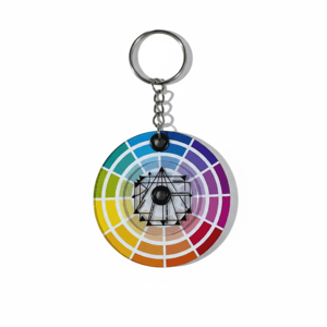 Chaveiro Círculo Cromático Tradicional Personalizado