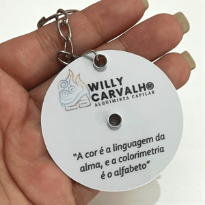 Chaveiro Círculo Cromático Tradicional Personalizado