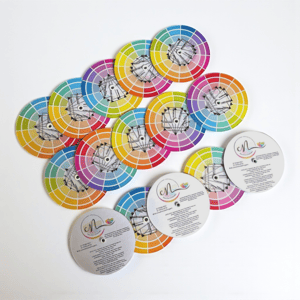 Círculo Cromático Tradicional 8 cm Personalizado