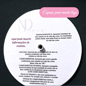 Círculo Cromático Tradicional 8 cm Personalizado