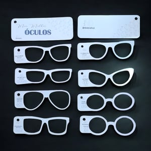 Gabarito de Óculos – Cores Lisas