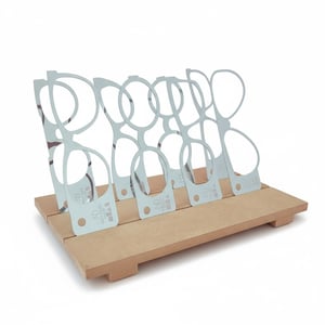 Kit Óculos Luxo em Acrílico + Base MDF