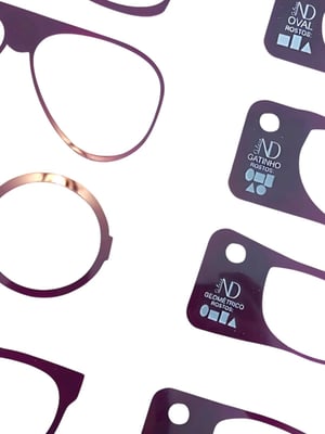 Kit Óculos Luxo em Acrílico + Base MDF