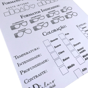 Kit Ótica – Coloração, Formato e Tamanho de Óculos