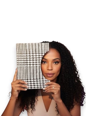 Cartazes de Contraste - Estampados Pied Poule Polaseal + Papel foto 28x20 frente  Artesanal 