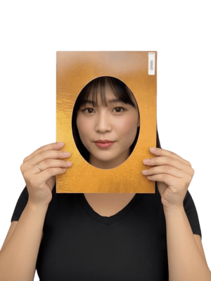 Cartazes de Metais – Prata, Dourado e Rose Gold Polaseal + Papel foto 28x20 frente  Artesanal 