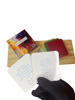 Kit de Temperatura de Cores papel foto +  polaseal 6x7 frente e verso  Artesanal 