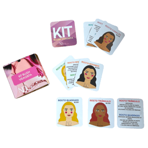 Kit Blush Visagista papel foto +  polaseal 6x7 frente  Artesanal 