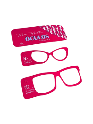 Gabarito de Óculos – Variações de Tamanho Plástico Polaseal + Papel foto     