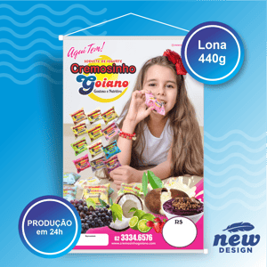 Banner 80x120cm Lona 440g 80x120cm    