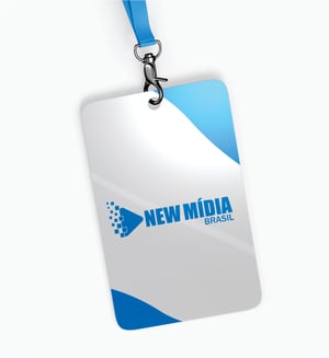 Credencial para Evento Personalizada 1 mm 10x15 cm 4X0 Fosco / brilho Corte Reto 