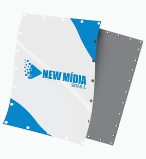 Lona Fosca Personalizada | Eventos, Backdrop e Painéis Lona 440g  4x0 Fosco Reforço e Ilhós 