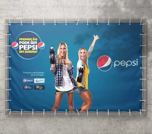 Painel em Lona Personalizado | Impressão Digital de Alta Qualidade Lona 440g - Metalon 20x20 mm  Impressão Digital - 4x0 Brilho Reforço e Acabamento em Ilhós em Volta 