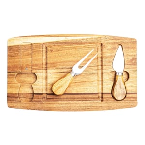 KIT QUEIJO 2 PÇS + TÁBUA QUADRADA 18627