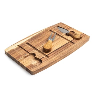 KIT QUEIJO 2 PÇS + TÁBUA QUADRADA 18627