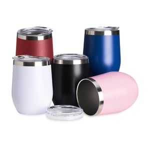 Copo Térmico Inox 320ml 14726 Copo térmico 320ml de parede dupla em inox livre de BPA, contém tampa com bocal e trava de segurança. altura= 11,7cm - Largura= 8,8cm - Circunferência :  27,7 cm. Diversas cores Liso Personalizado 320 ml