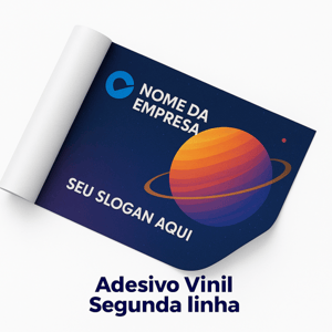 Adesivo Segunda Linha – Eco Solvente Adesivo Segunda Linha – Vinil branco com cola acrílica permanente M² 4x0 – frente colorida,digital eco solvente de alta definição Sem Revestimento Escolha o Acabamento Disponível com verniz automotivo e máscara de aplicação