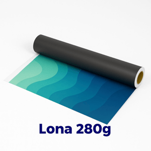 Lona 280g Eco Solvente Lona 380g Eco Solvente – PVC com trama de poliéster M² 4x0 – frente colorida,digital eco solvente de alta definição Sem Revestimento Escolha o Acabamento 