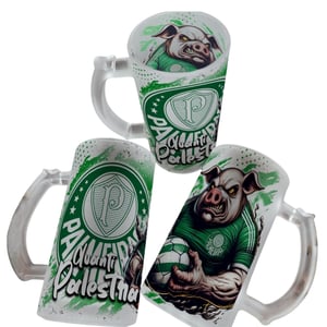 Caneca de Chopp 475ml Time Brasileiro Jateada