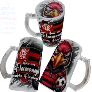 Caneca de Chopp 475ml Time Brasileiro Jateada
