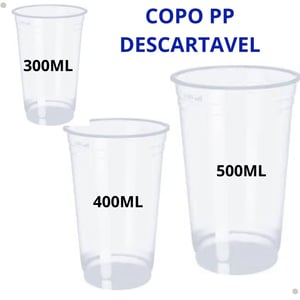 Copo Descartavel PP 50UND. PLASTICO    LISO 
