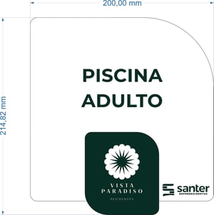 PLACA DUPLO ACRILICO LETRA SOBREPOSTA E GRAV. ACRILICO 3mm 20 X 21.5  GRAVAÇÃO A LASER RETROVERSA  