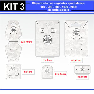 Kit 03 Iniciante Couchê 300g  4x0 Verniz Total Brilho Frente  