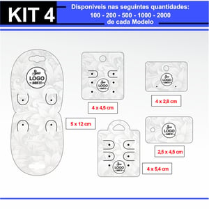 Kit 04 Iniciante Couchê 300g  4x0 Verniz Total Brilho Frente  