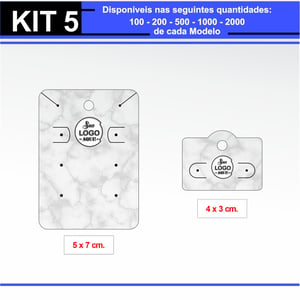 Kit 05 Iniciante Couchê 300g  4x0 Verniz Total Brilho Frente  