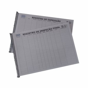 Caderno para Registro | 100 Folhas Papel Off-Set 75g 20x30cm 2x0   