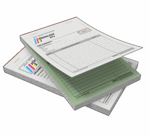 Talão Autocopiativo 2 Vias - Tamanho 15x20cm Papel Autocopiativo 15x20cm    Cada Talão com 50 Folhas 1º Via + 50 Folhas 2º Via