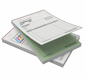 Talão 2 Vias - Tamanho 20x28cm Papel Autocopiativo 20x28cm    Cada Talão com 50 Folhas 1º Via + 50 Folhas 2º Via