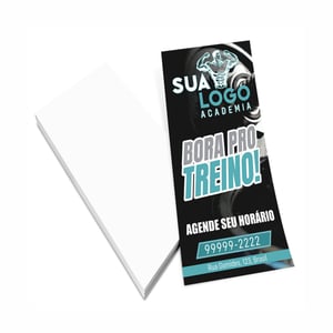 Folder Couchê 150g 12X40CM 4x0  Sem acabamento 