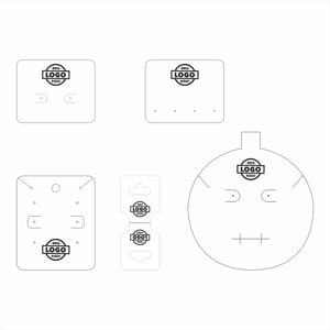 Kit Etiquetas Couchê 300g  4x4 Laminação Fosca ou Brilho + Verniz Localizado Frente e Verso  