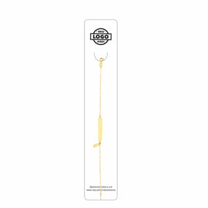 Tag Colar / Pulseira Papel Trilplex 300g 3x16,5cm 2x0 Laminação Brilho Frente  